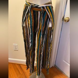 Long flowing multicolored pants